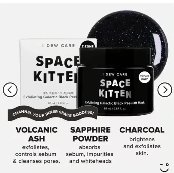 I Dew Care Space Kitten exfoliating t-zone mask - Picture 7 of 8
